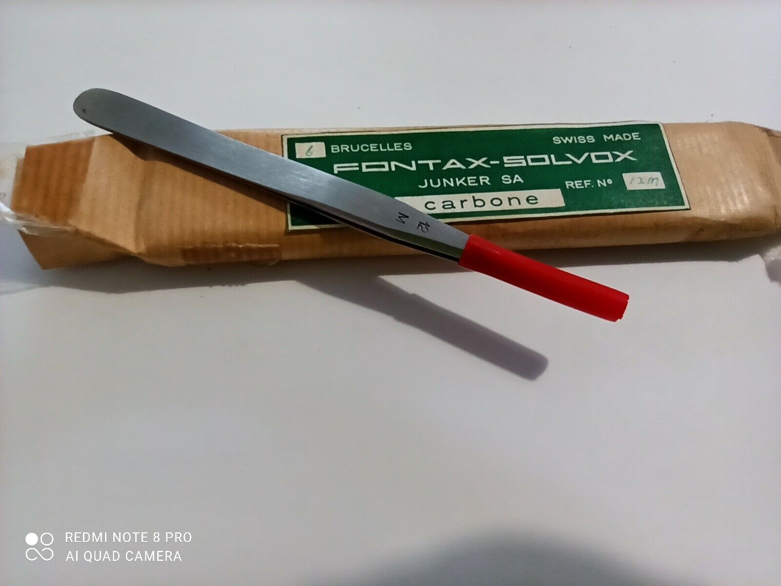 FONTAX JUNKERS Original Tweezers   swiss  no.12M New ,1pcs. - Fresh Stock Dated December 2025
