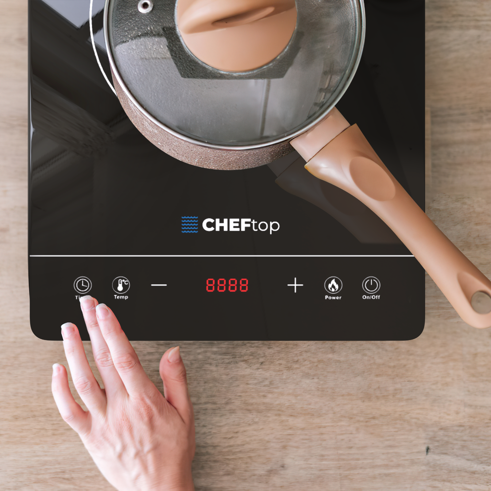 HIGH POWER Portable Induction Cooktop Countertop Single Burner 8 Power Levels - Fresh Stock Dated February 2026