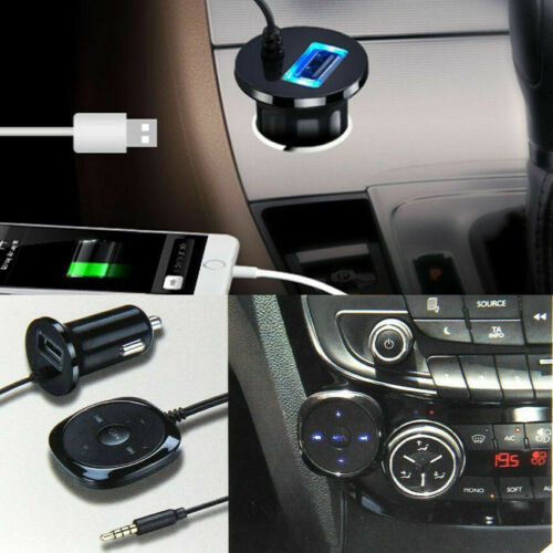Bluetooth USB Receiver BT to Aux Adapter Car Audio Kit w/3.5mm Dongle Charger RF - Fresh Stock Dated December 2025