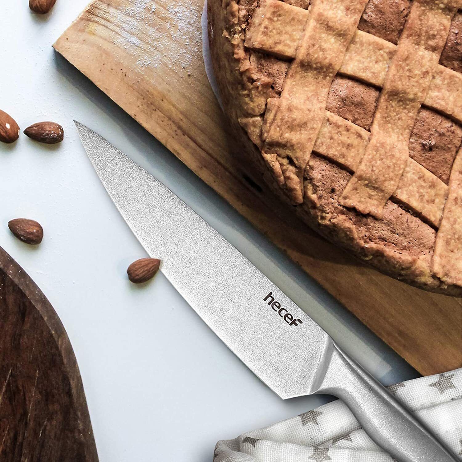 5 Pcs Knife Set for Kitchen with Sheaths Very Sharp German Stainless Steel Knife - Fresh Stock Dated February 2026