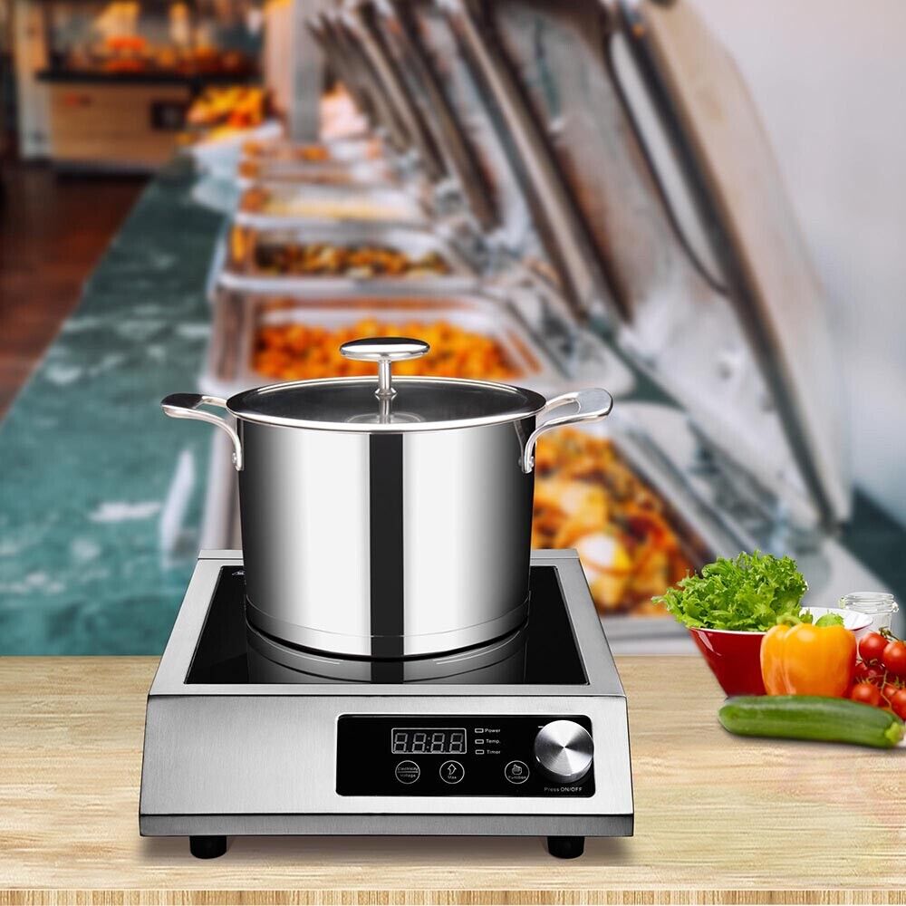 3500W Commercial Portable Induction Cooktop Electric Countertop Cooker Stove - Fresh Stock Dated February 2026