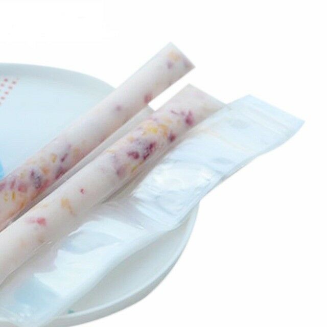 20/40Pcs Ice Pop Molds Bags DIY Ice Cream Popsicle Ice Candy Disposable Plastic - Fresh Stock Dated February 2026