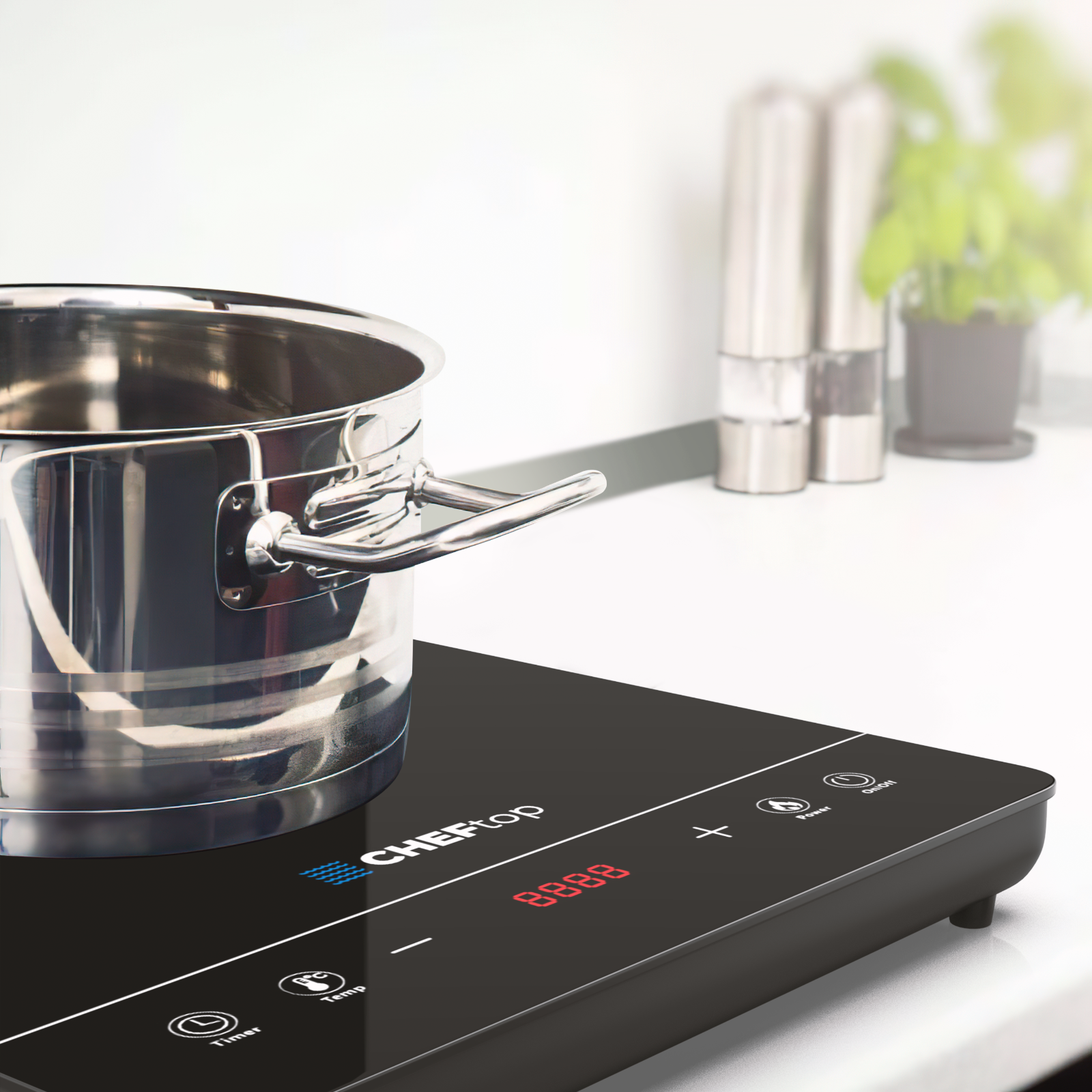 HIGH POWER Portable Induction Cooktop Countertop Single Burner 8 Power Levels - Fresh Stock Dated February 2026
