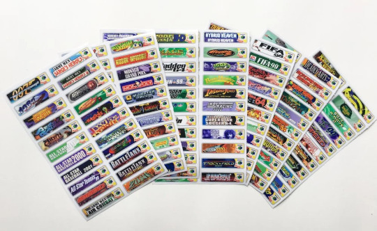 64 N64 End Labels All 296 Custom Game Stickers +131 Extras, Variants - Fresh Stock Dated February 2026