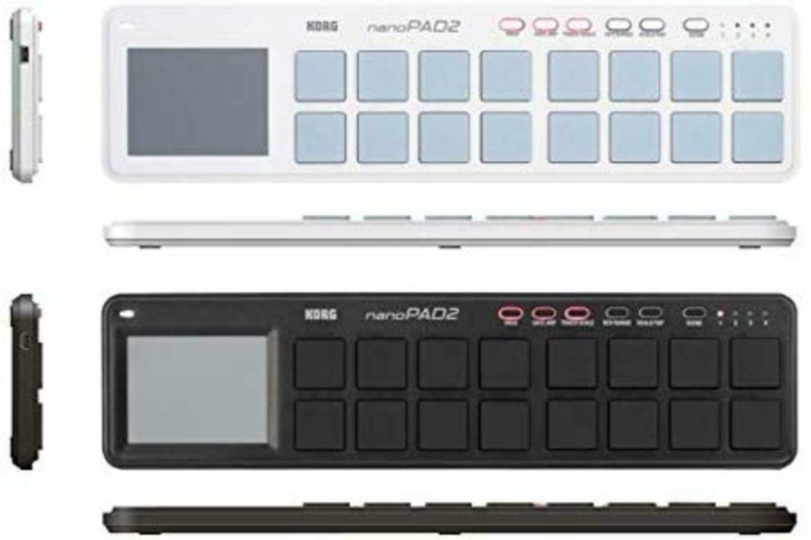 KORG USB MIDI Controller nanoPAD2 White New in Box F/S w/Tracking# Japan New - Fresh Stock Dated December 2025