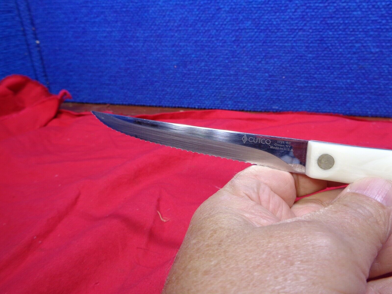 Cutco Knife 1721KC Pearl White Handle #6 - Fresh Stock Dated January 2026