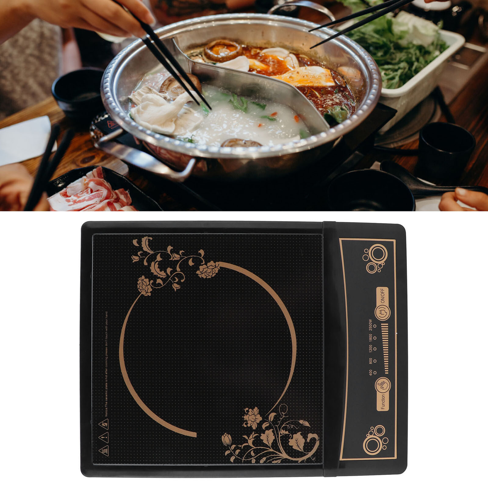 Portable Kitchen Induction Cooker Cooktop Countertop Burner Stove Hot Plate - Fresh Stock Dated February 2026