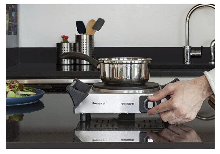 Homewell Stainless Steel Electric Single Hot Plate 1500W - Fresh Stock Dated February 2026