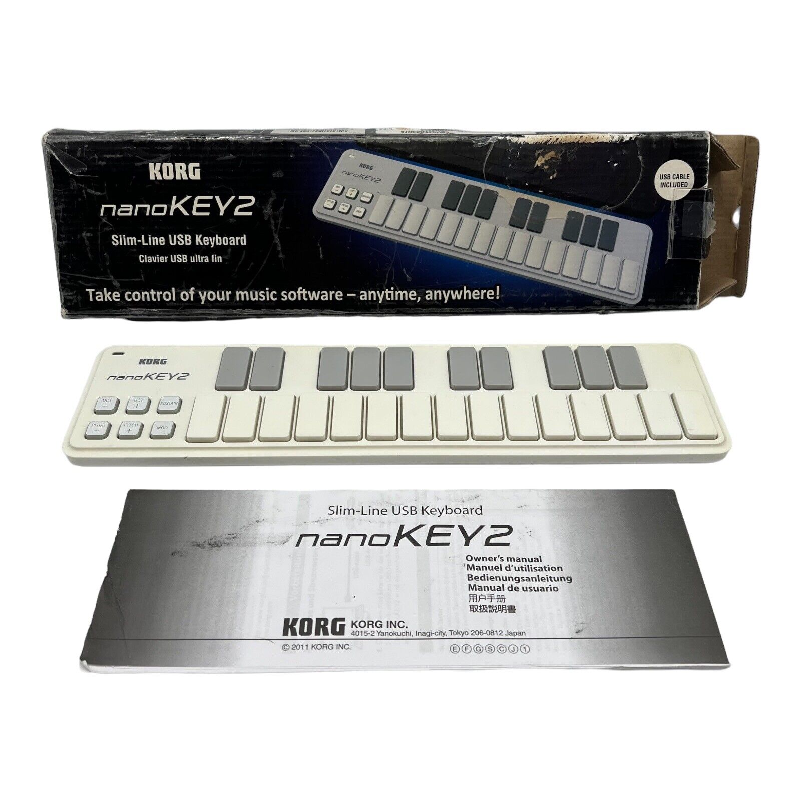 Korg nanoKONTROL2 + nanoKEY2 + nanoPAD2 Slim-Line USB Control Surface BUNDLE - Fresh Stock Dated December 2025