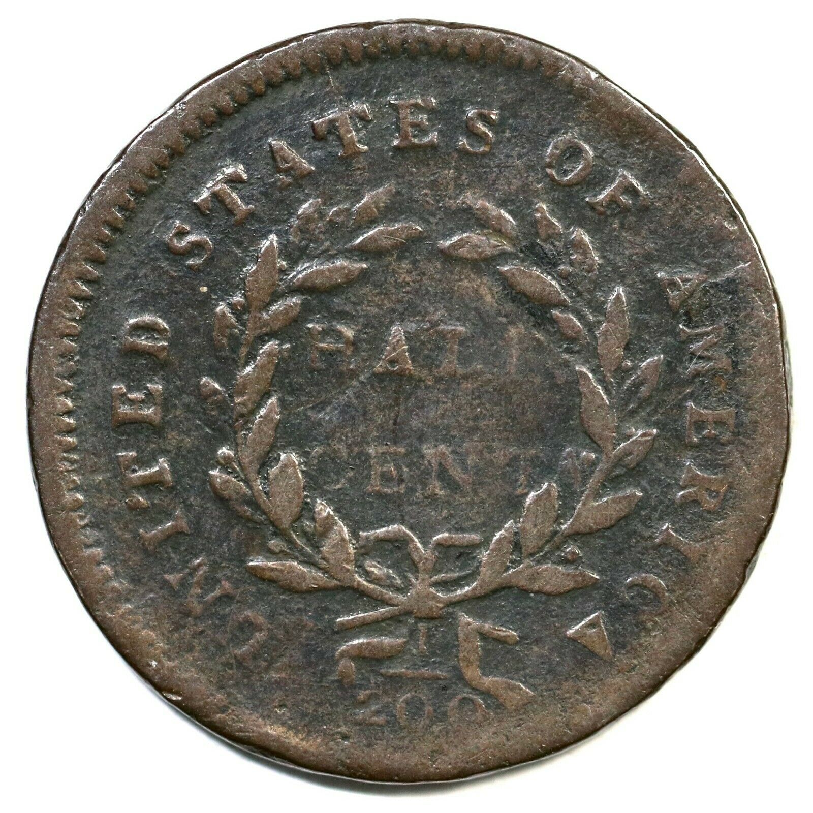 1794 C-8 R-5 Liberty Cap Half Cent Coin 1/2c - Fresh Stock Dated December 2025