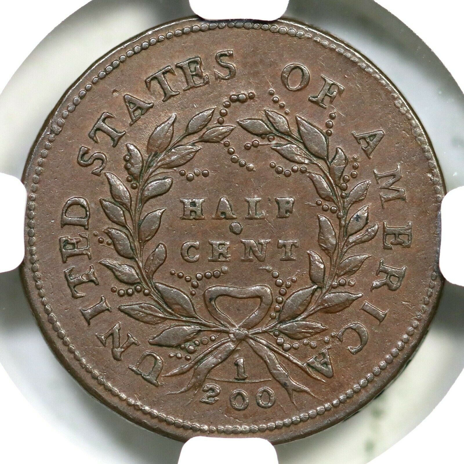 1793 C-2 R-3 NGC MS 61 BN Liberty Cap Half Cent Coin 1/2c - Fresh Stock Dated December 2025