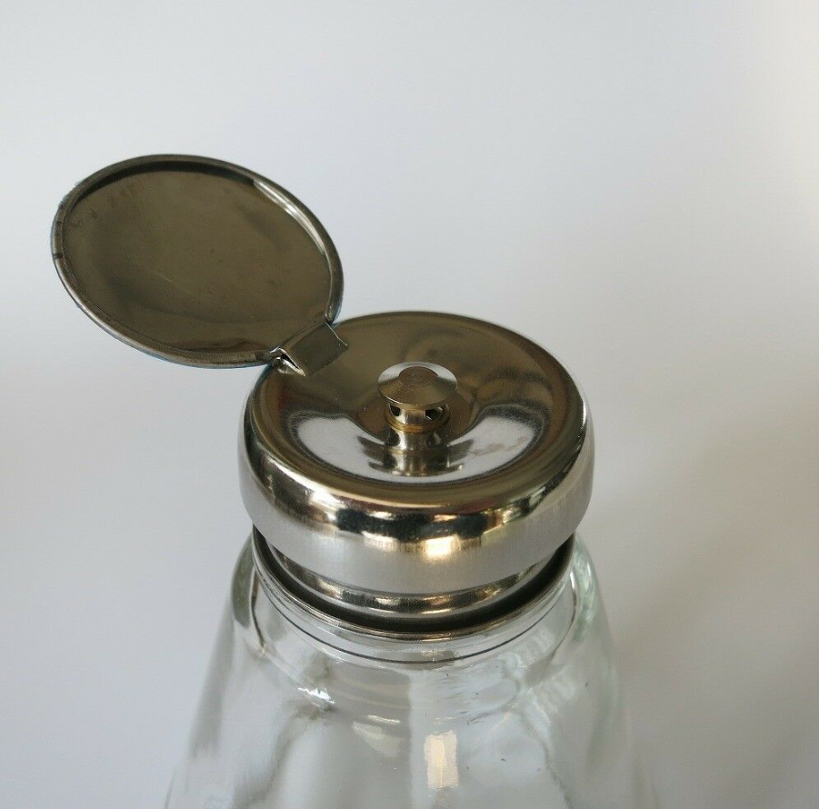 Glass Alcohol Dispenser Conical Pump Bottle 220ml for Watch Phone Repair - Fresh Stock Dated December 2025