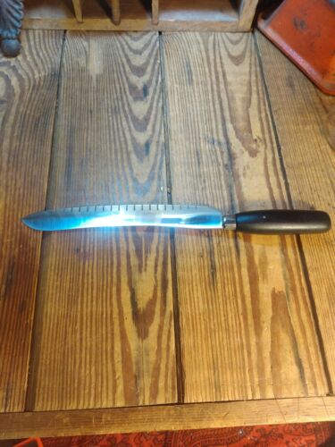 VINTAGE 1930 GENEVA CUTLERY LINDSAY BREAD KNIFE W SWASTIKA LOGO USA RARE - Fresh Stock Dated January 2026