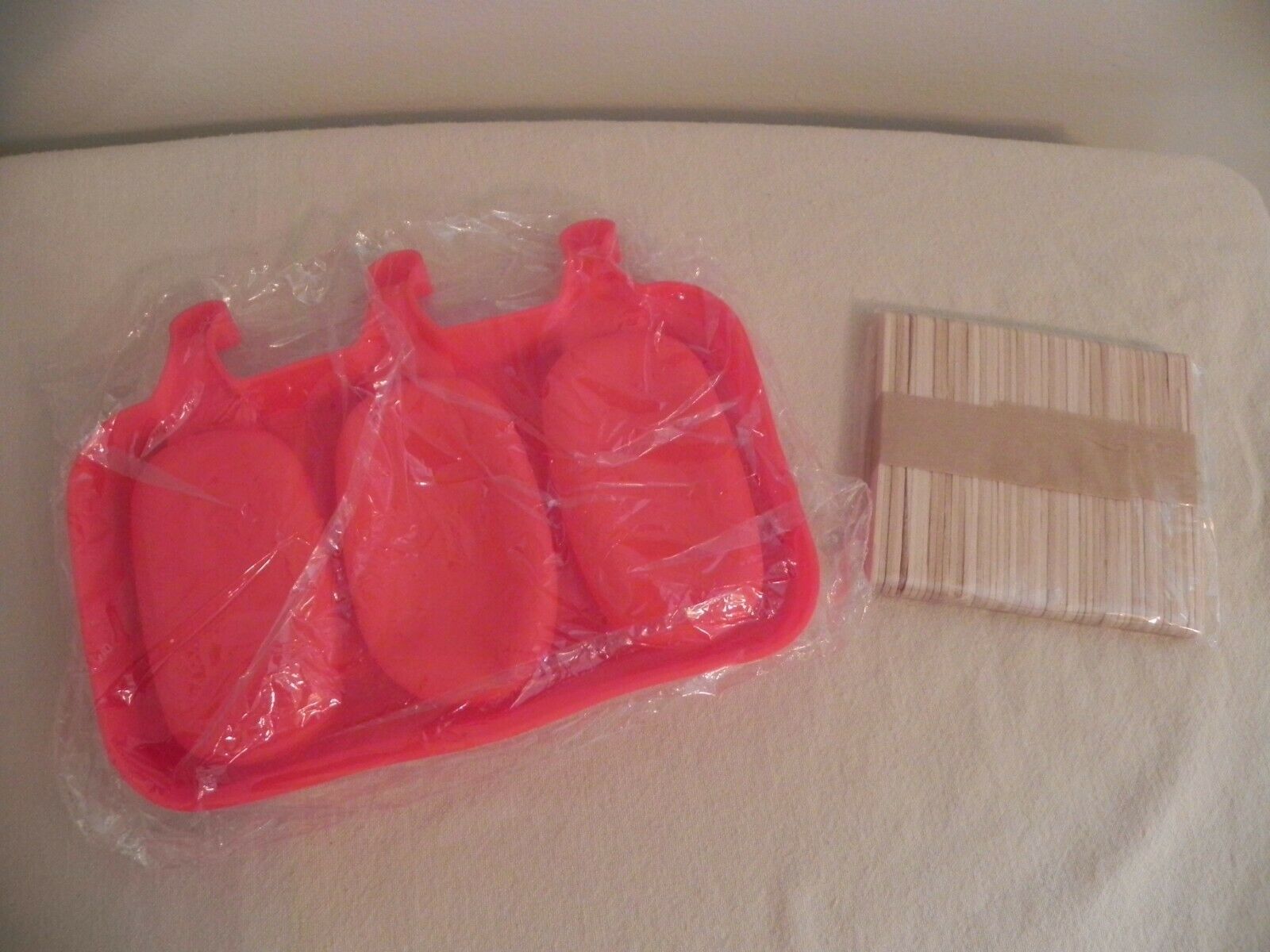 3-Cell Silicone Reusable Ice Cream Popsicle Mold Making Kit with Sticks - Fresh Stock Dated February 2026