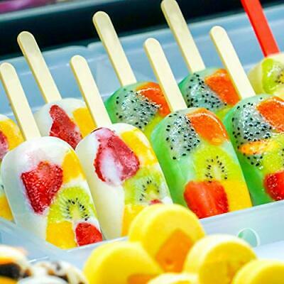 Flat Silicone Popsicle Molds for Kids BPA-Free, DIY Ice Pop Molds with Red - Fresh Stock Dated February 2026