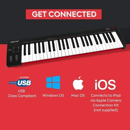 , 49-Key Midi Controller (SE49), Black white Grey - Fresh Stock Dated December 2025