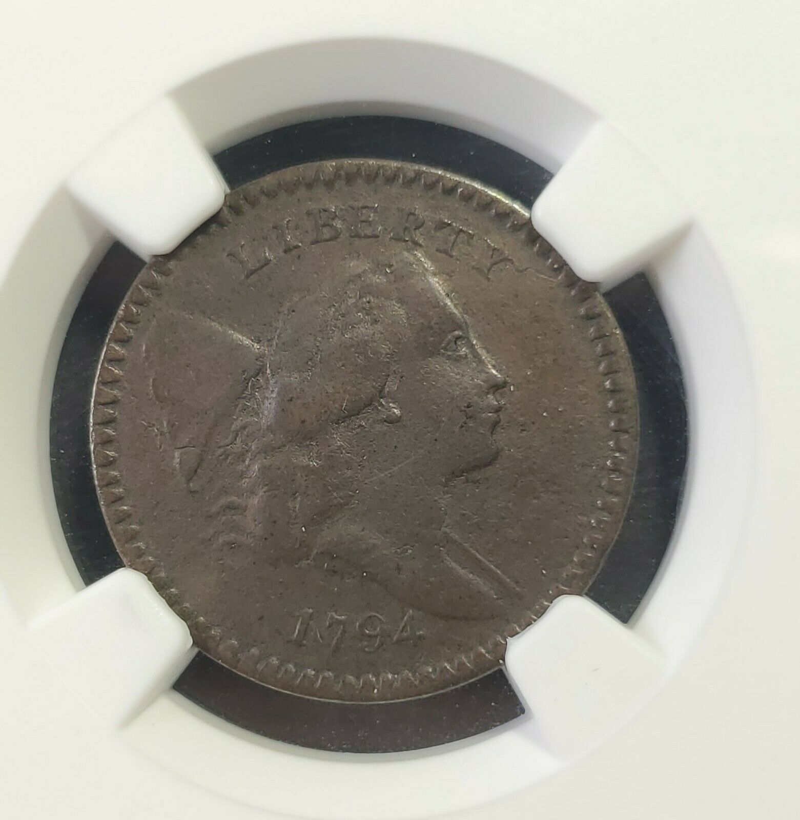 1794 Liberty Cap Half Cent NGC XF Details ENV. DMG. - Fresh Stock Dated December 2025