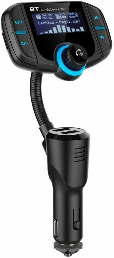 Wireless Bluetooth FM Transmitter Adapter Car Hands-free For iPhone Samsung LG - Fresh Stock Dated December 2025