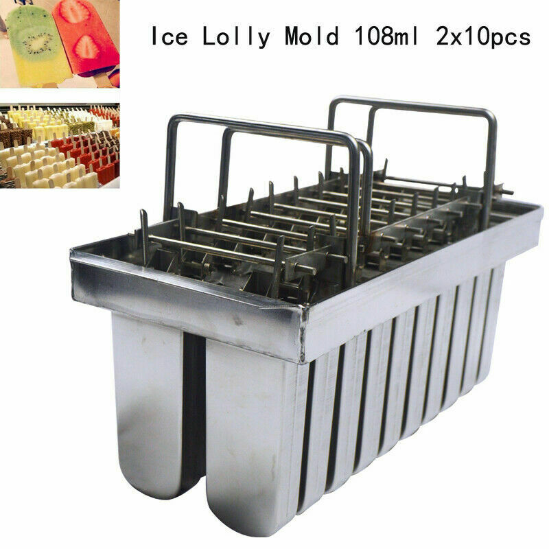 20pcs Stainless Ice Lolly Mold Type for Household 108ml Maker Fast Delivery - Fresh Stock Dated February 2026