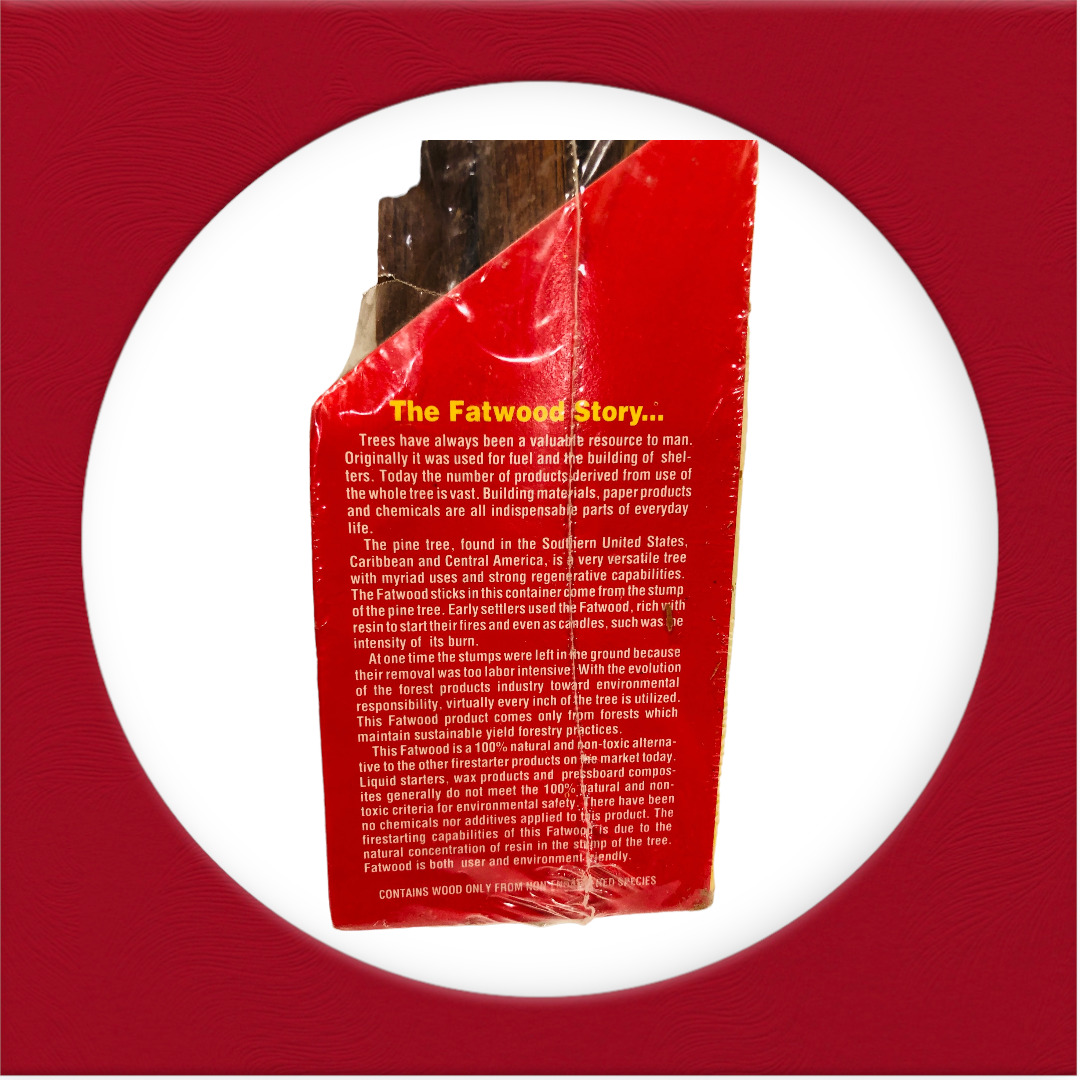 Lot of 2 Packages of FATWOOD FIRESTARTER - Natural Fuel for Fireplaces, BBQ, Etc - Fresh Stock Dated January 2026