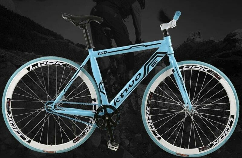 ROAD BIKE FIXED-GEAR SPORT BICYCLE SINGLE SPEED RARE DRUM BRAKE RACE CYCLE 26