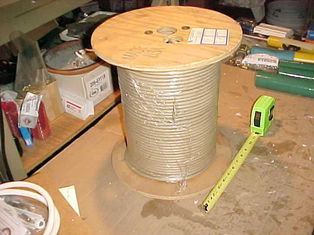 905'  TAN, Times, RG-59 QUAD Shield 75 Ohm Coaxial Headend Cable **Cheap** - Fresh Stock Dated December 2025