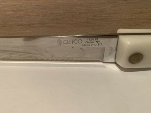 CUTCO Pearl Handle Serrated Edge Bread Knife Slicer 1724 KL NICE - Fresh Stock Dated January 2026