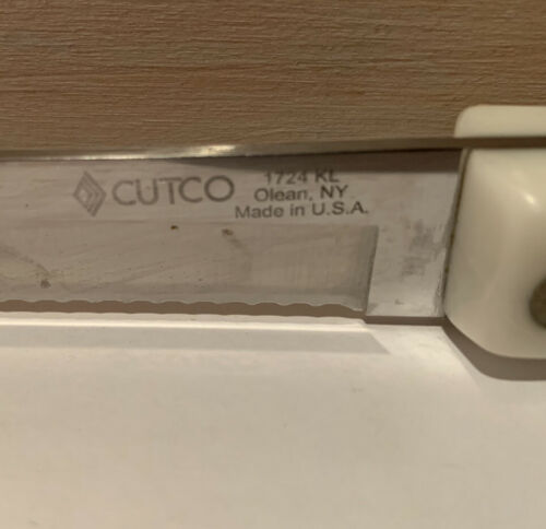 CUTCO Pearl Handle Serrated Edge Bread Knife Slicer 1724 KL NICE - Fresh Stock Dated January 2026