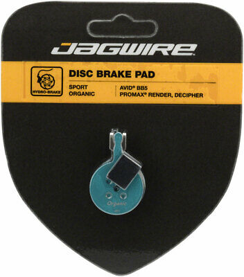 Jagwire Sport Organic Disc Brake Pads for Avid BB5, Promax Render - Fresh Stock Dated December 2025