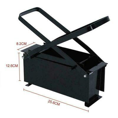 Paper Log Briquette Maker Black Steel Manual Press Machine for Fire Sove Durable - Fresh Stock Dated December 2025