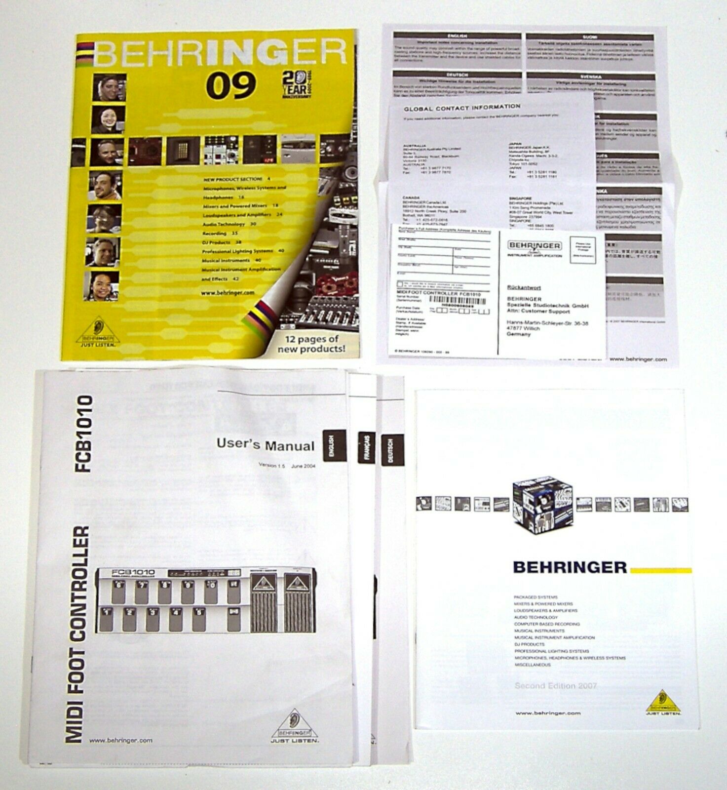 🔥【NEW in BOX】Behringer FCB1010 Ultra-Flexible MIDI Foot Controller💥GUARANTY - Fresh Stock Dated December 2025