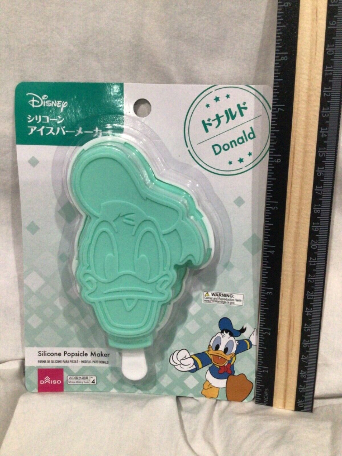 Daiso Disney Donald Duck Silicone Popsicle Maker Mold Set of 4 NEW - Fresh Stock Dated February 2026