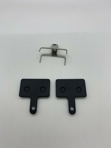 New Resin Disc Bicycle Brake Pads with Spring and Pin for Shimano B01S (1 Set) - Fresh Stock Dated December 2025