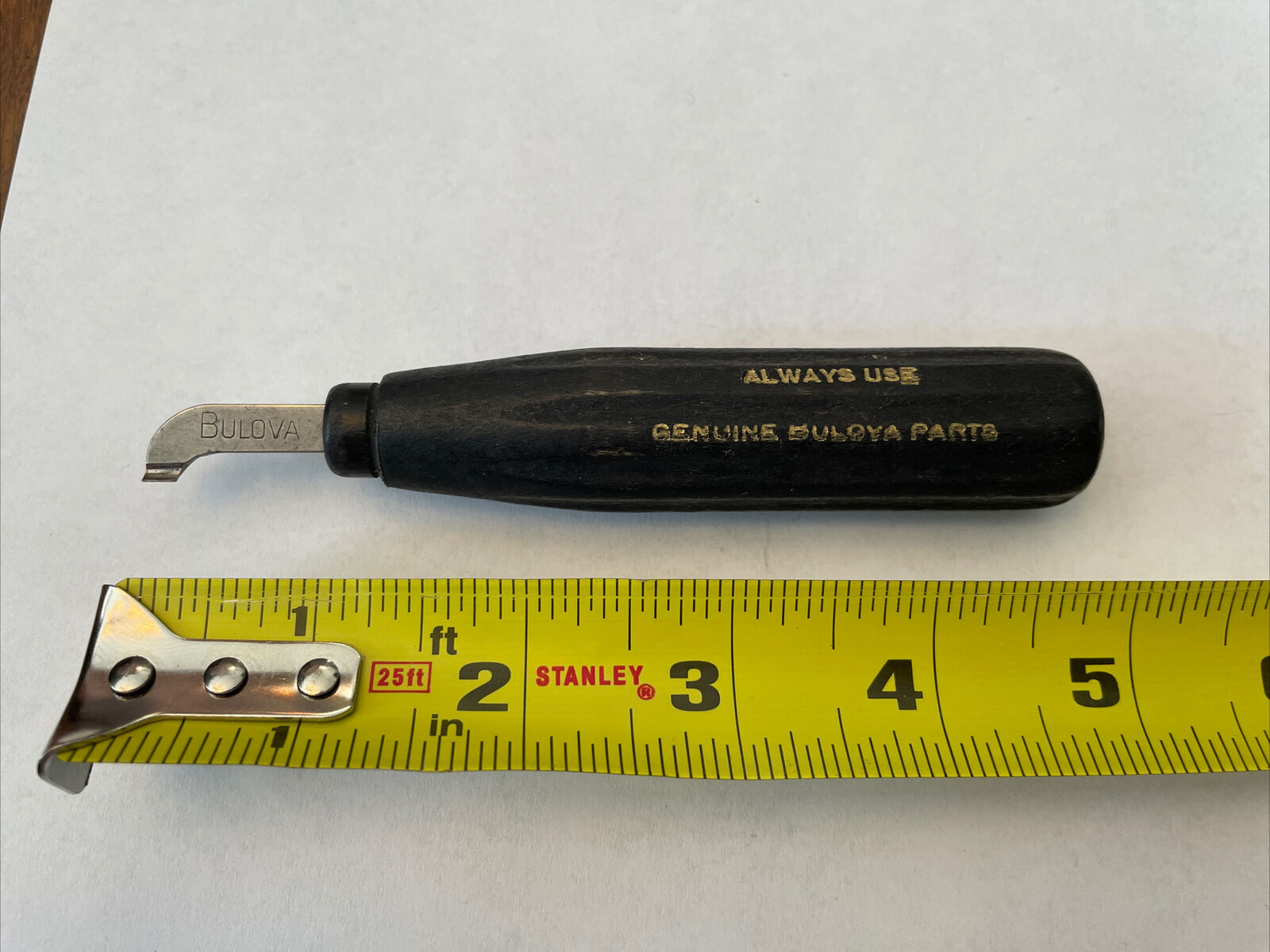 Vintage Bulova Watchmakers Watch Tool Bulova Case Back Opener - Fresh Stock Dated December 2025