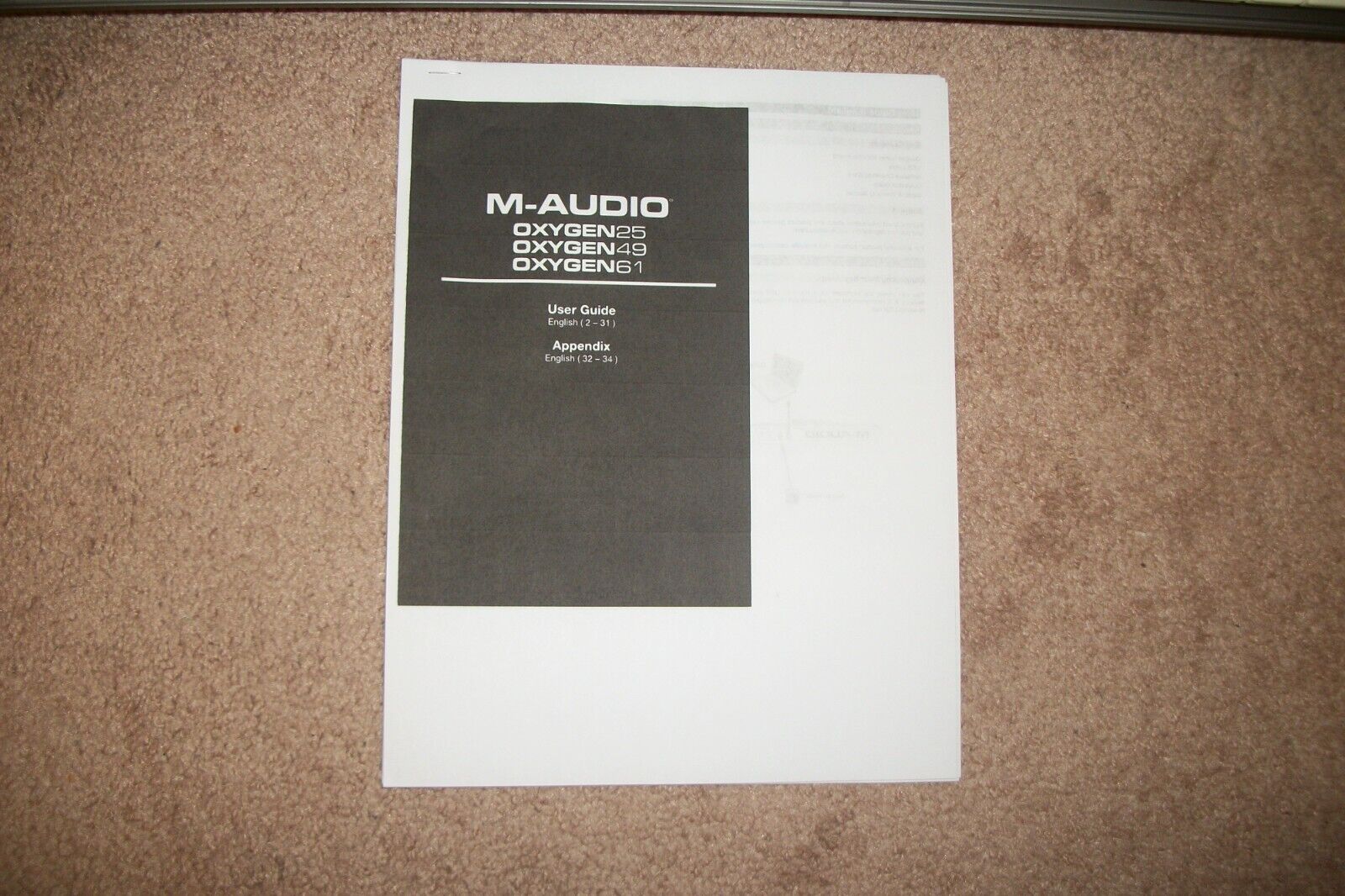 M-Audio Oxygen 61 MIDI Keyboard 3rd Generation USB interface w/Cord & Manual - Fresh Stock Dated December 2025