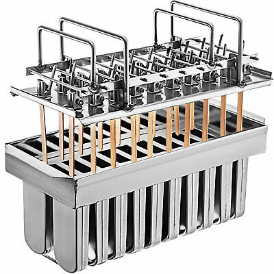 VEVOR 20pcs Ice Cream Sticks Mold Stainless Steel Ice Lolly Popsicle Pop Holder - Fresh Stock Dated February 2026