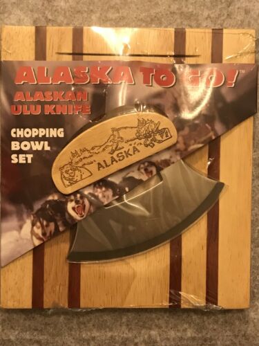 Alaska To Go! Alaskan Ulu Knife and Chopping Bowl Set NEW - Fresh Stock Dated January 2026