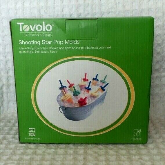 Tovolo Shooting Star Ice POP MAKER MOLDS Set of 6 with Tray STAR SHAPE New - Fresh Stock Dated February 2026