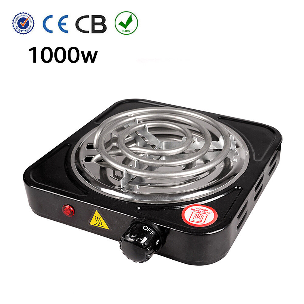 Portable Electric Single/Double Burner Countertop Hot Plate Stove Cooker 110V - Fresh Stock Dated February 2026