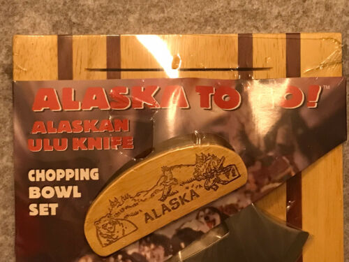 Alaska To Go! Alaskan Ulu Knife and Chopping Bowl Set NEW - Fresh Stock Dated January 2026