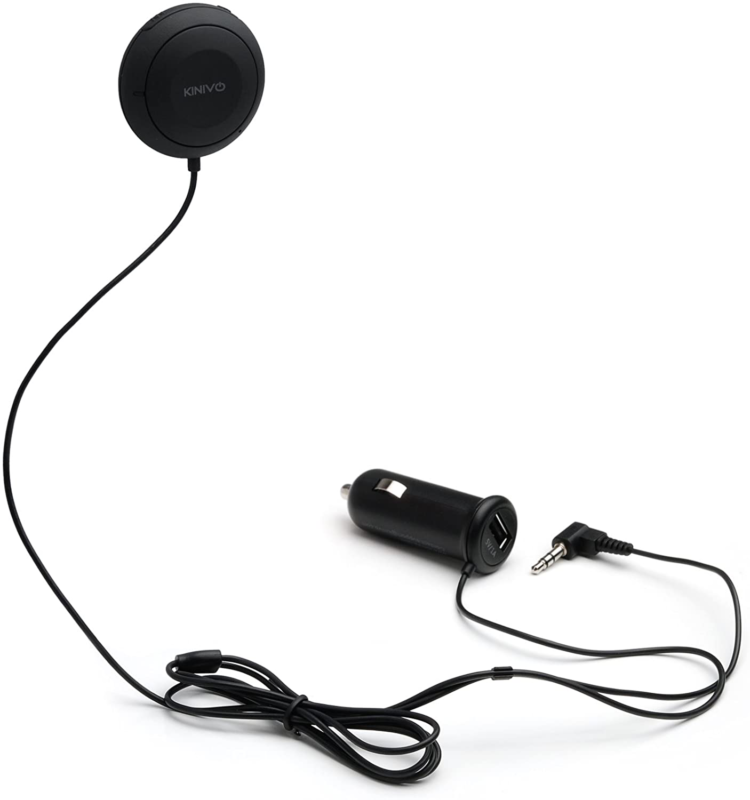 Kinivo BTC450 Bluetooth Hands Free Car Kit for Cars with Aux Input Jack 3.5 mm - Fresh Stock Dated December 2025