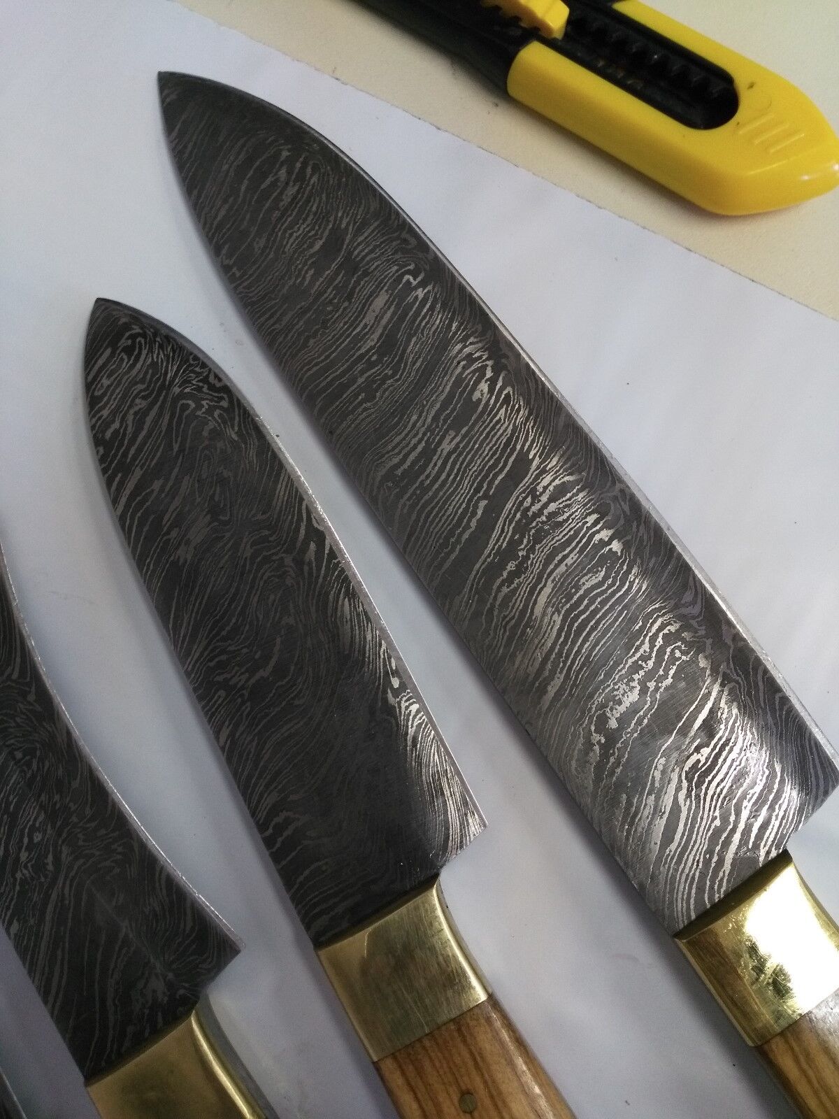 5 piece kitchen knives with sheath, overall 54