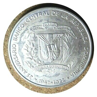 elf Dominican Republic Peso 1972 Mint Door  Central Bank 25th - Fresh Stock Dated December 2025