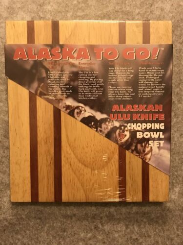 Alaska To Go! Alaskan Ulu Knife and Chopping Bowl Set NEW - Fresh Stock Dated January 2026