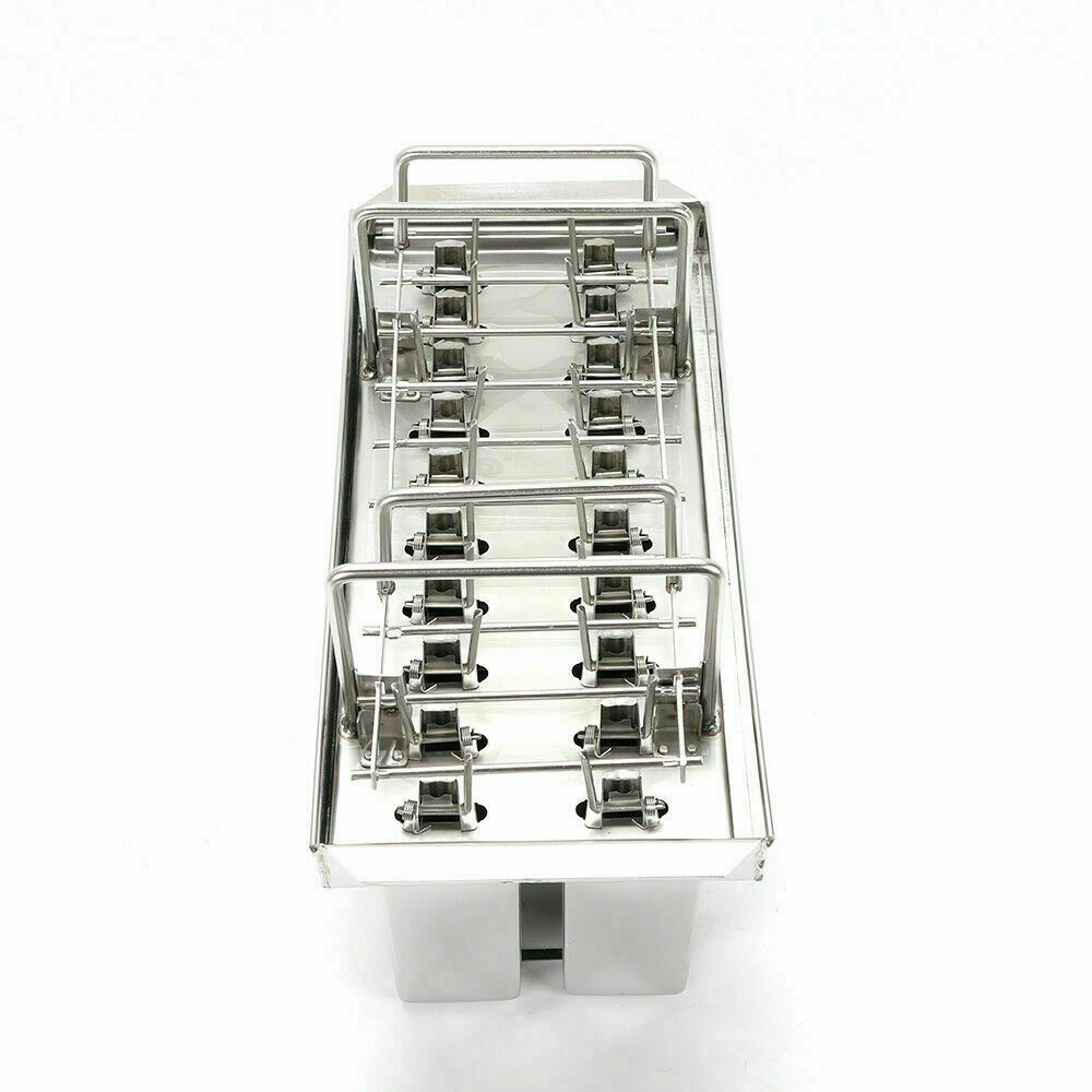 20PCS Stainless Steel Frozen Popsicle Molds Ice Cream Pop Maker Freezer Tray - Fresh Stock Dated February 2026