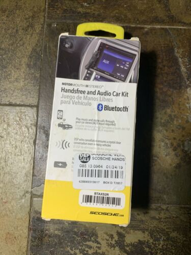 Scosche Bluetooth,Audio Car Kit,Works With Google Voice,New - Fresh Stock Dated January 2026