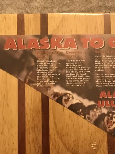 Alaska To Go! Alaskan Ulu Knife and Chopping Bowl Set NEW - Fresh Stock Dated January 2026