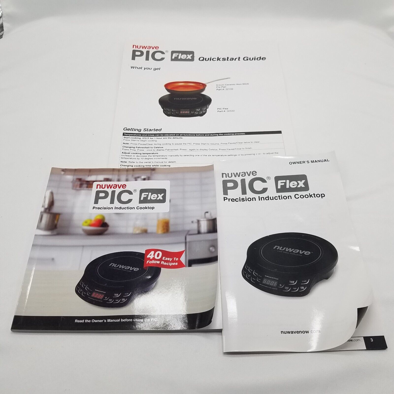 Nuwave PicFlex Precision Induction Cooktop Flex Black 30532 Cooking Recipe Lunch - Fresh Stock Dated February 2026