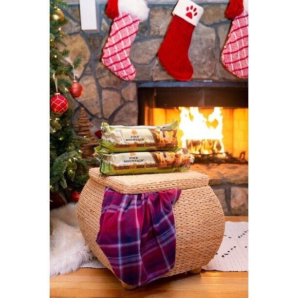 2 Box Pine Mountain Traditional 3-Hour Firelogs, Long Burning Fire Log 12 Pack - Fresh Stock Dated January 2026