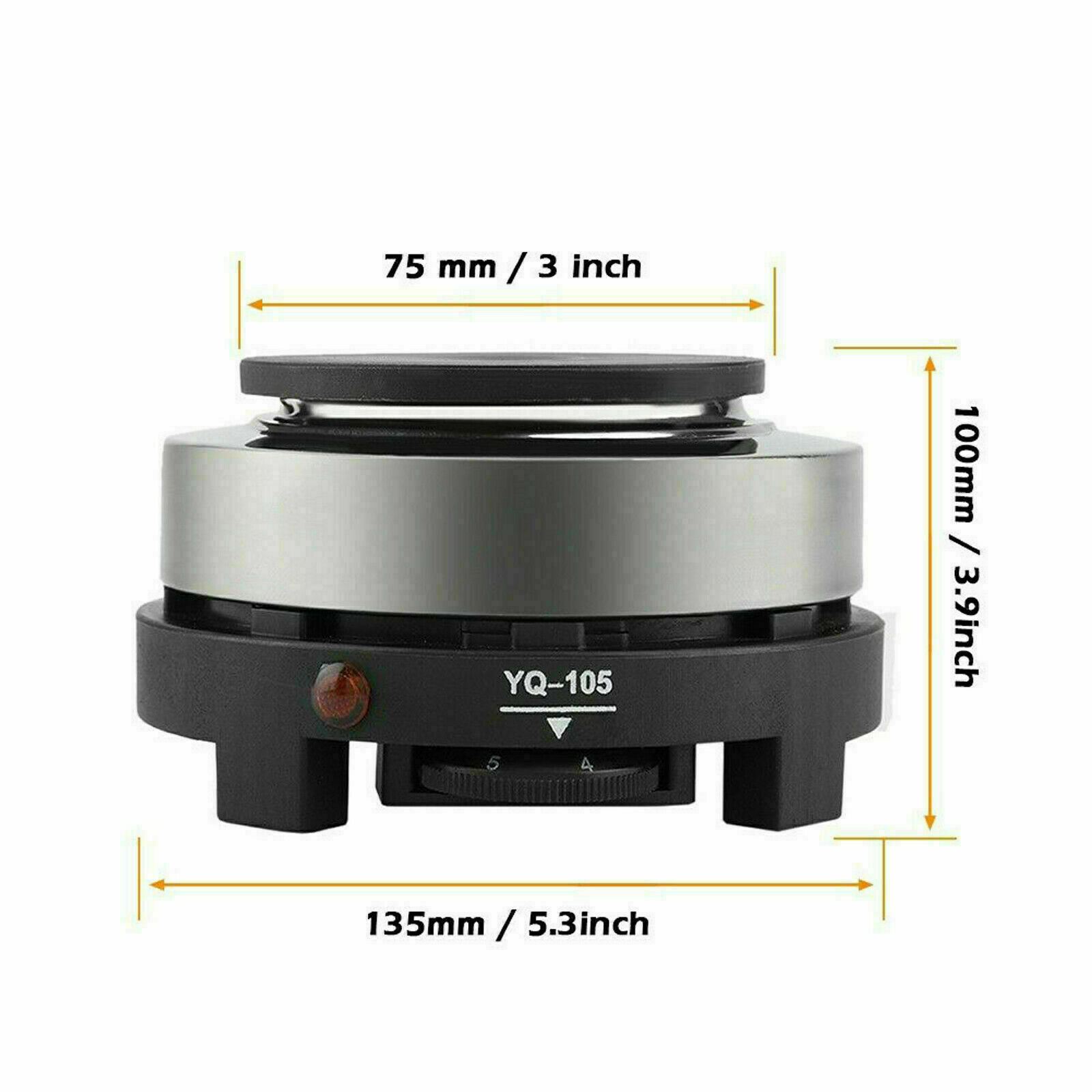 Portable 110V 500W Electric Mini Stove Hot Plate Multifunction Home Heater DIY - Fresh Stock Dated February 2026